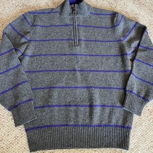 Orvis 100% lambs wool sweater 1/4 zip men’s size medium